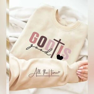 Cream God is Good All Time Sweatshirt